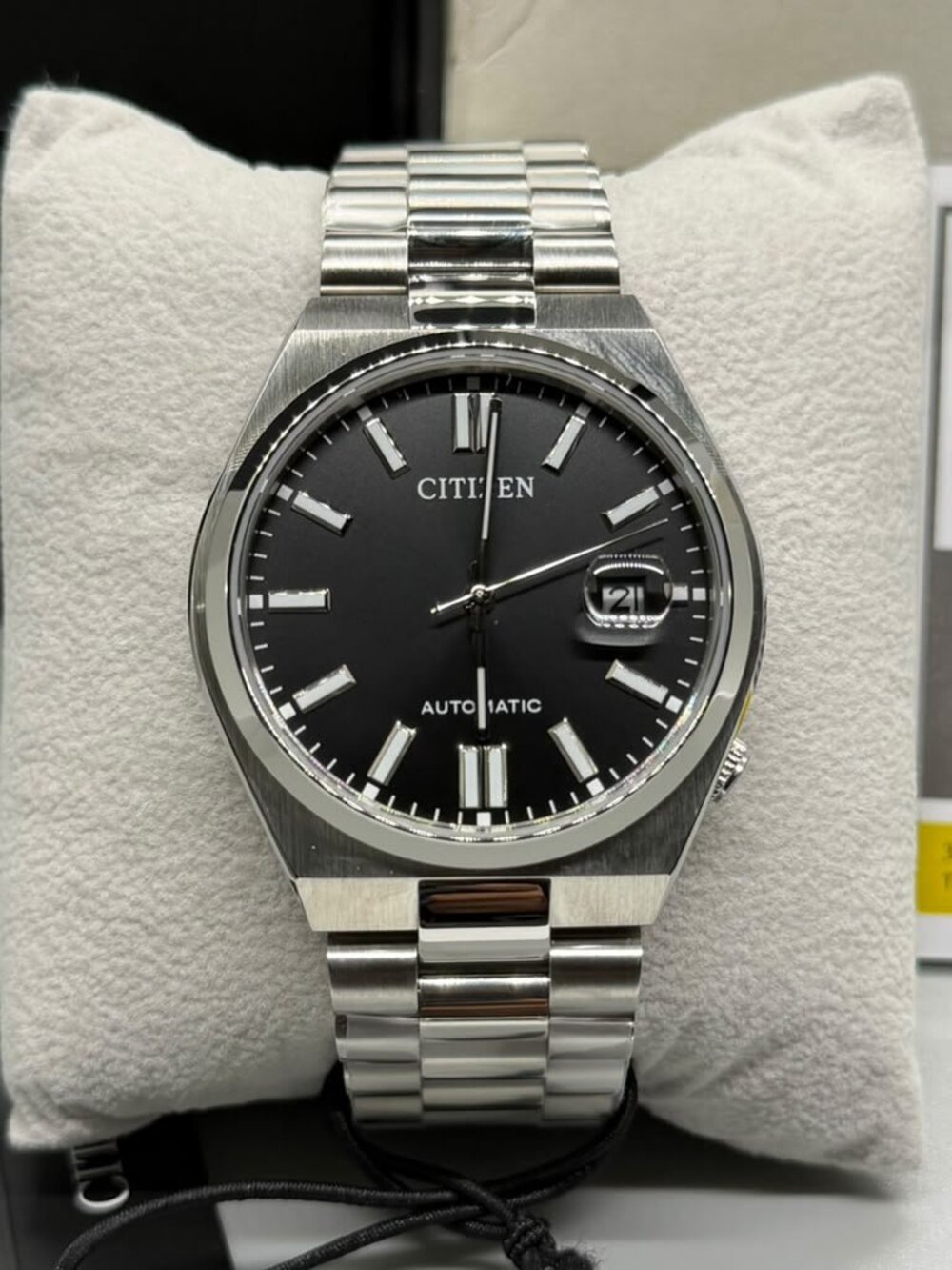 Citizen Tsuyosa Black Stainless Steel 40mm Automatic Men's Watch – Ref. NJ0150-8